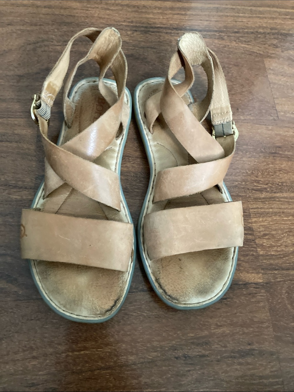 Born Leather Sandals Sz 8